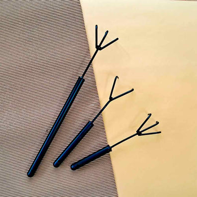3 sizes of Rakes: Long, Medium, Short